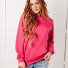 Crosswalk Textured Hoodie in Rose