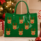 SC - ETA 9/30 - Oh Deer! Christmas is Here! Green Tote Bag