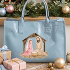 SC - ETA 9/30-10/14 A Sweet Noel Blue Vinyl Tote©