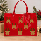 SC - ETA 9/30 - Oh Deer! Christmas is Here! Red Tote Bag