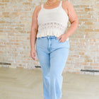 Day Dancing Ruffle Knit Tank Top