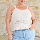 Day Dancing Ruffle Knit Tank Top