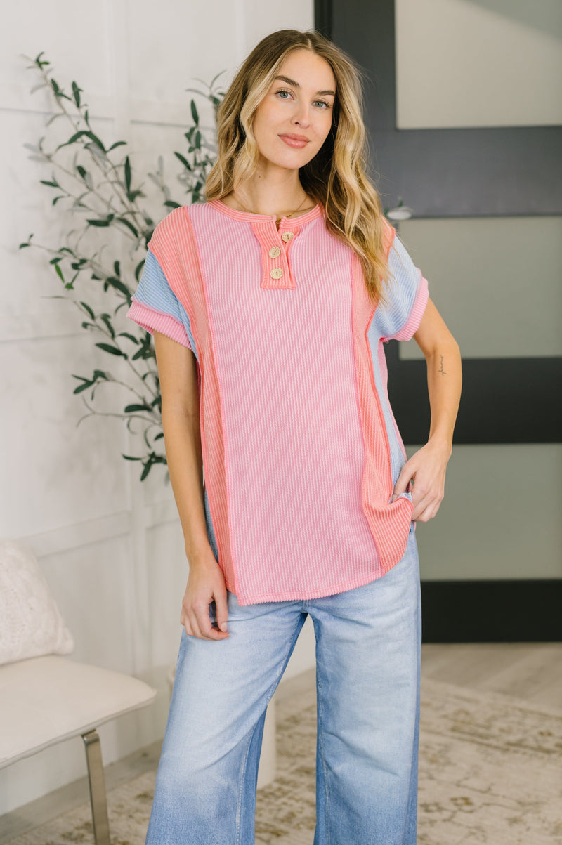 Don't Stop Til' You Get Enough Color Block Top