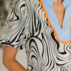 Don't Want to Wait Zebra Print Top