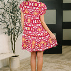 Don't You Go Away Balloon Sleeve Dress