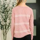 Down to Every Detail Drop Shoulder Long Sleeve in Dusty Rose