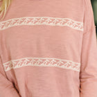Down to Every Detail Drop Shoulder Long Sleeve in Dusty Rose