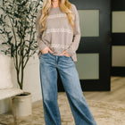 Down to Every Detail Drop Shoulder Long Sleeve in Stone Taupe