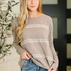 Down to Every Detail Drop Shoulder Long Sleeve in Stone Taupe