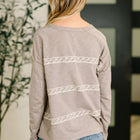 Down to Every Detail Drop Shoulder Long Sleeve in Stone Taupe