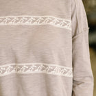 Down to Every Detail Drop Shoulder Long Sleeve in Stone Taupe