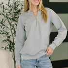 Early Day Quilted Half Zip Pullover