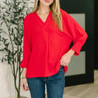 Easy Essence V-Neck Oversized Tunic Top