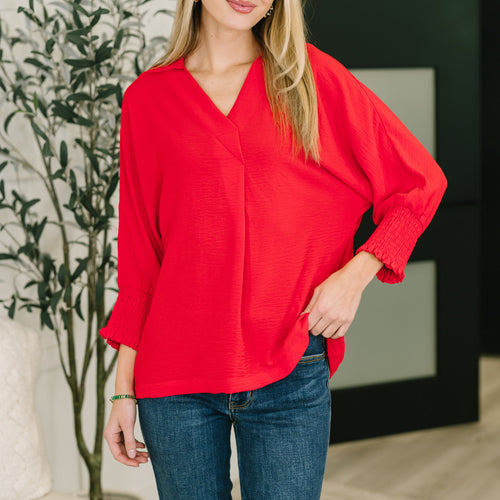 Easy Essence V-Neck Oversized Tunic Top