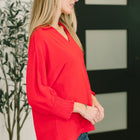 Easy Essence V-Neck Oversized Tunic Top