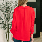 Easy Essence V-Neck Oversized Tunic Top