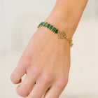 Esmeralda Toggle Bracelet in Green