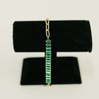 Esmeralda Toggle Bracelet in Green