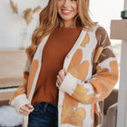 Lotta Love Knitted Sweater Top in Rust