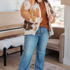 Lotta Love Knitted Sweater Top in Rust