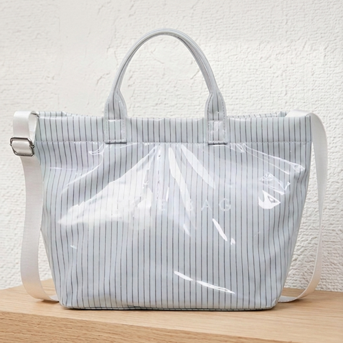 SC - Blue Pinstripe TOTE BAG with Strap