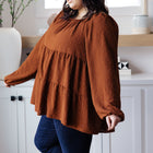 Falling Into You Tiered Babydoll Top