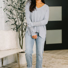 Feel That Something Contrast Sleeve Top