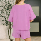 Fight the Feeling Top and Bottom Set in Spring Violet