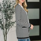 Finagle Your Way Striped Cardigan