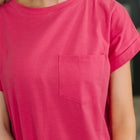 Fix You Right Up Short Sleeve Midi Dress in Hot Pink