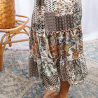 Floral Patches - Midi Skirt