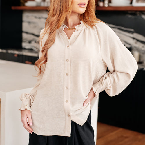For You I Do Button Up Blouse