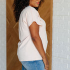 Frequently Asked Questions V-Neck Top in Blush