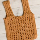 Girls Day Open Weave Bag in Tan