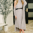 Glam Dress and Cardigan Set in Chocolate