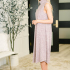 Glam Dress and Cardigan Set in Wine