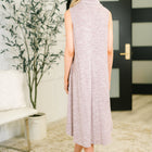 Glam Dress and Cardigan Set in Wine