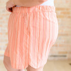 Go With It High Rise Striped Shorts