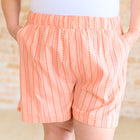 Go With It High Rise Striped Shorts