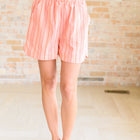 Go With It High Rise Striped Shorts