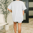 Going Far Top and Biker Short Set in H Grey