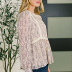 Gorgeous Girl Floral Peplum Blouse