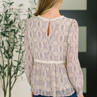 Gorgeous Girl Floral Peplum Blouse