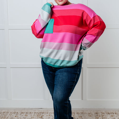 Gradual Feelings Striped Sweater