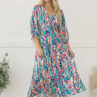 Pop of Paradise Turquoise Dress