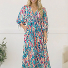 Pop of Paradise Turquoise Dress