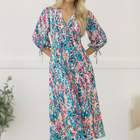 Pop of Paradise Turquoise Dress