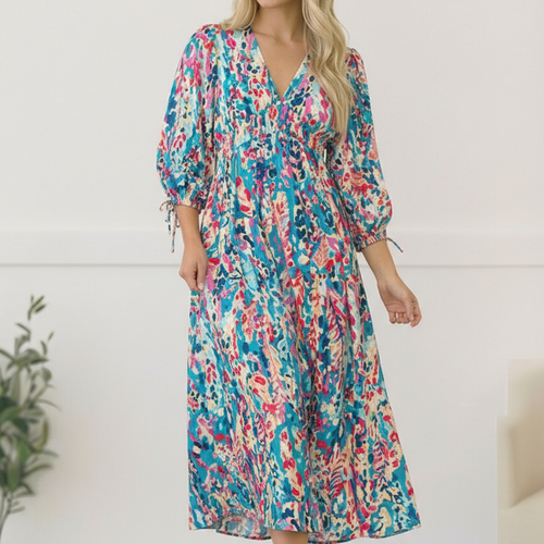 Pop of Paradise Turquoise Dress