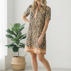 Sweeter Than Honey Banded Leopard Dress