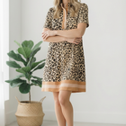 Sweeter Than Honey Banded Leopard Dress